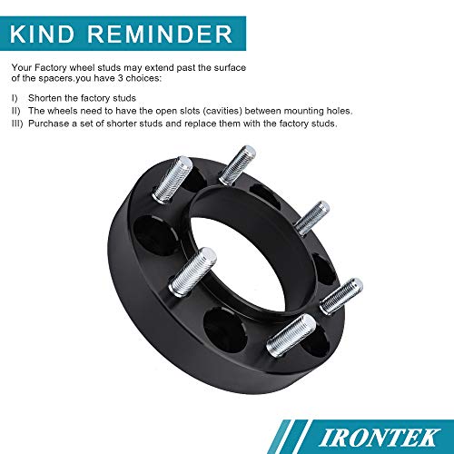 IRONTEK 1.25" 6x139.7mm Wheel Spacers (M12x1.5, 106mm Hub Bore) 6x5.5'' Forged Hub Centric Wheel Spacers Fits Toyota 1995-2023 Tacoma 1989-2024 4Runner Lexus GX460 GX470 2PCS - Thumbnail 4
