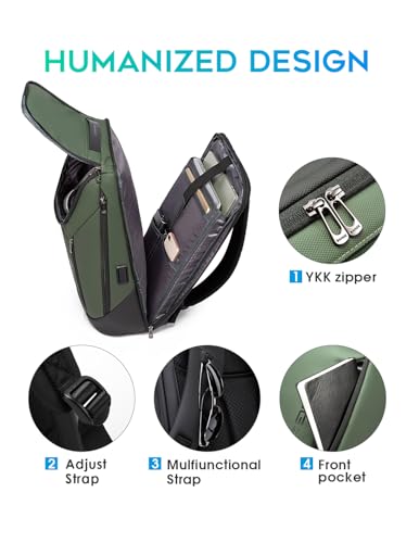 Image of FUTURE AESTHETIC Business Smart Backpack Waterproof fit 15.6 Inch Laptop Backpack with USB Charging Port,Travel Backpack