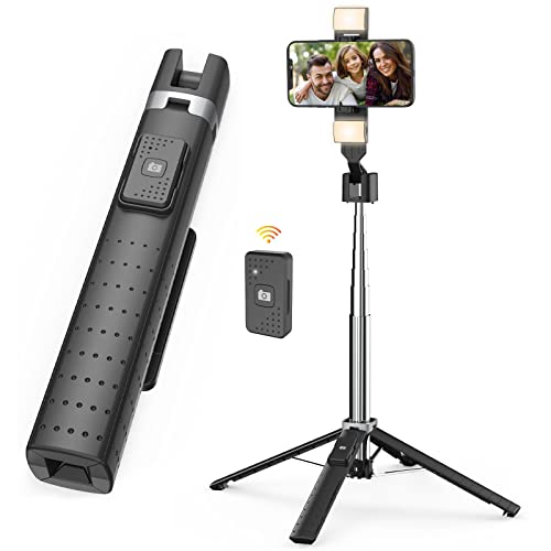 Rybozen Portable Selfie Stick With Wireless Remote And Tripod Head Mount Smartphone Tripod Stand All-In-1 Cell Phone Tripod Camera Stand For All Cellphones #TOP4