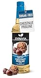 Syruvia Sugar Free Coffee Syrup, Chestnut Praline Flavored Syrup for Drinks, Lattes, and Desserts – 25.4 fl oz
