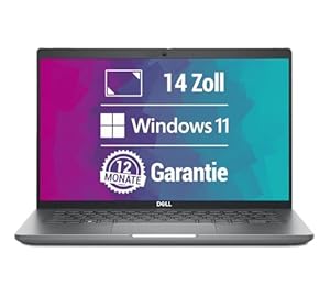 Dell Latitude 5450 14 Zoll Full HD Laptop Intel Core Ultra 5-135U@ bis zu 4, 4 GHz 32 GB 512 GB SSD mit Windows 11 Pro & GRATIS Antiviren-Software HDMI Webcam