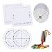Comidox Round Square Kumihimo Beading Cord Disc Disk Braiding Plate Handmade DIY Bracelet Braided Weaving Board 4Pcs