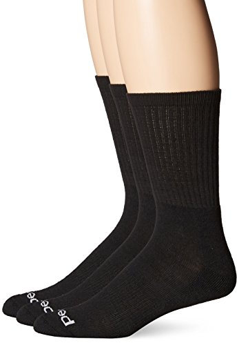 Peds Men's 3 Pack Cushion Crew Socks with Coolmax