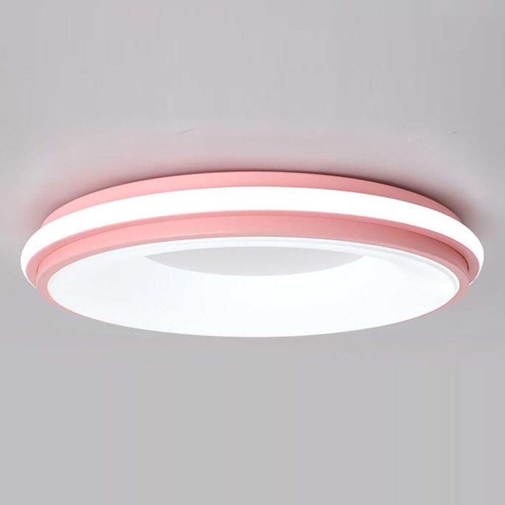 Plafonnier LED ultra-mince à installation facile et éclairage tricolore