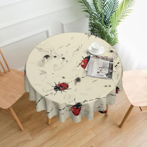 Nappe ronde lavable 152 cm en polyester résistant pour banquet