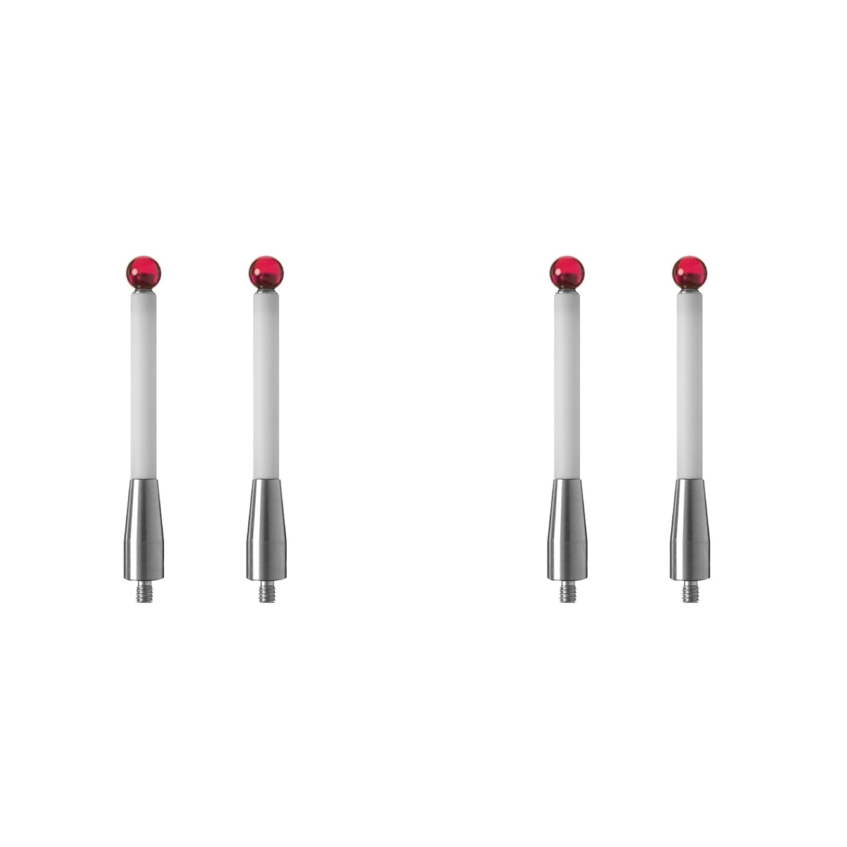 Jnchdghwa As Shown 4Pcs Cmm Probe Stylus 6Mm Ball Tip Cmm Contact Probes Ceramic Shafts Probe Testing Accessories For Renishaw A-5000-3712
