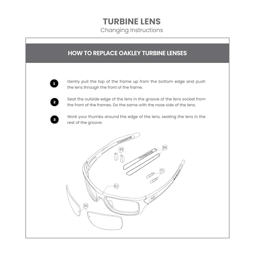 Image of Oakley Turbine OO9263 PRIZM Trail Replacement Lenses for Men for Women