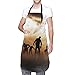 SHEYZYLTD Zombies Dead Men Walking Body at Night Grembiule con tasche, unisex, regolabile, impermeabile, per casa, cucina, ristorante, caffetteria, Come mostrato, Taglia unica