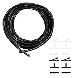 Windshield Washer Hose Kit, 4 Meter Windshield Washer Nozzle Fluid Hose with 12PCS Rubber Hose Connectors, Universal Car Wiper Hose Tubing Kit, Suitable for Connecting Car Water Pumps and Nozzle