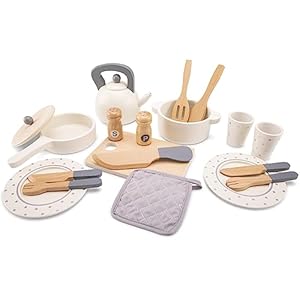 New Classic Toys 10615 Dinner, Metal Pan Set