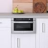 COSMO COS-12MWDSS 24 in. Built-in Microwave Drawer with Automatic Presets, Touch Controls & 668WRCS75 Wall Mount Range Hood with Ducted Exhaust Vent, 3 Speed Fan, 30 inches
