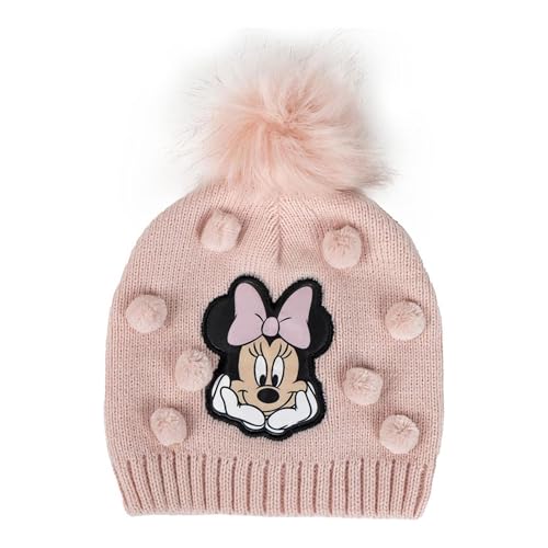 CERDÁ LIFE'S LITTLE MOMENTS / Gorro de malha Minnie tecido macio e quente - gorro de malha Minnie design exclusivo licença oficial