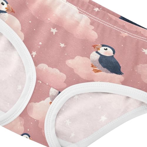 Wusikd Seagulls Girls' Underwear Cotton Clouds Stars Girls Briefs Soft Toddler Underwear 2T4