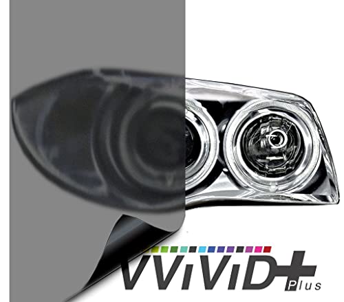 Vvivid Air-Tint Matte Black Headlight/Tail Light Tint (60 Inch X 60 Inch Extra-Large Roll) #TOP4