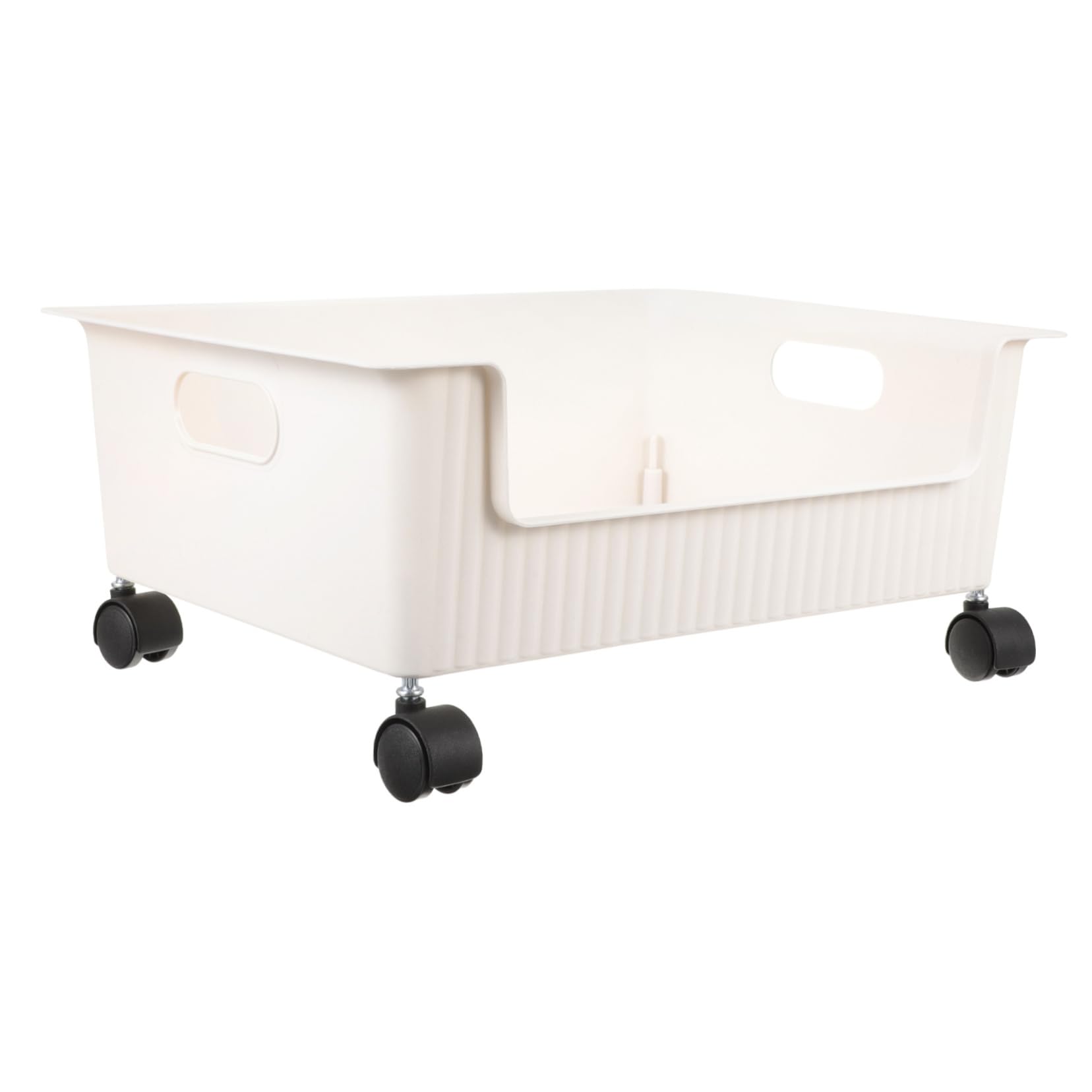 Organisateur multifonction blanc boîte de rangement plastique à roulette
