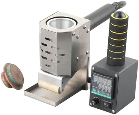 150W Hot Melt Glue Dispenser, Portable Leather Bag Adhesive Machine, Commercial Heating Rolling Glue Applicator for Fabric, Leather Goods, Packaging, 150ml Capacity