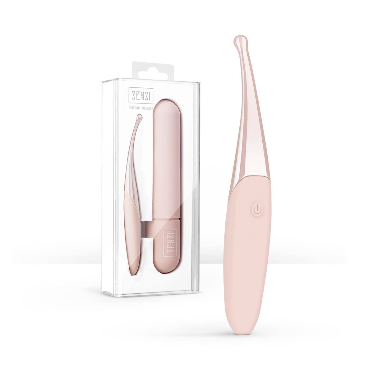 Senzi Pinpoint Vibrator – Concentrated Pinpoint Stimulation of The Clitoris - Waterproof Vibrator for targeted stimulation - Rose Gold