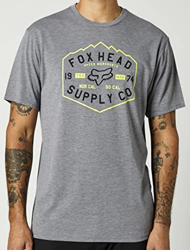 Backbone Ss Tech Tee Heather Graphite évacue la sueur avec sa matière stretch séchage rapide