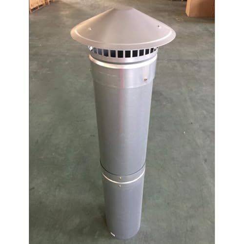 Chapeau de cheminee rond inox 125mm etanche pour conduit - 5
