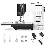 Mini Sewing Machine by Phildim (Extension Table included), Small Portable Sewing Machine, Adult Mending Machine with 38 Built-In Stitches, Reverse Sewing and LED Light PD-056-A20