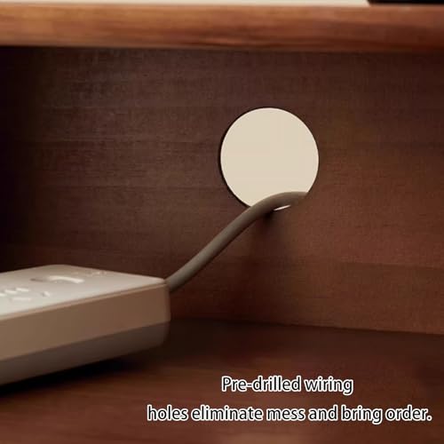 Table de Nuit Étagère Ouverte Bois Massif Blanc Petit Espace 30cm