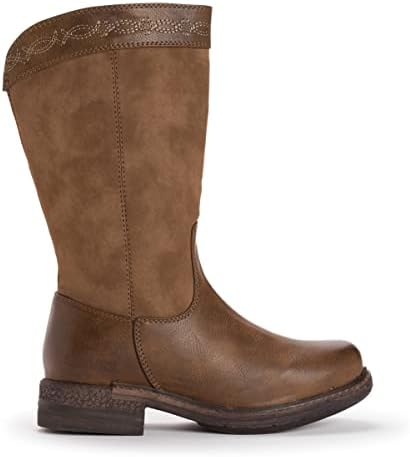 MUK LUKS Women's Logger Whistler Boots, Brown, 6 | Image 5
