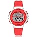 Produktbild Kinder Digitaluhr,Jungen Mädchen Sport Wasserdichte LED Multifunktions Armbanduhr für Kinder mit Alarm (Rot)