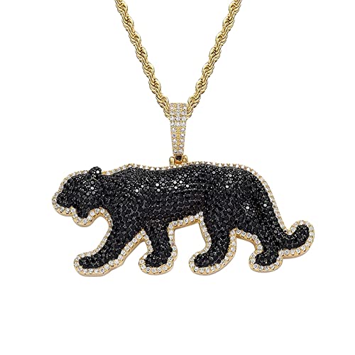 Collier hip hop léopard pour sublimer vos tenues streetwear en soirée