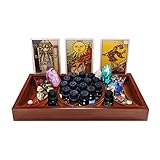 Weit verbreitet: Elegante Mondphasen-Holzkiste, auch ideal als Schmink-Organizer für ätherische Öle, Schmuck, Accessoires. Das einzigartige Design ist ein perfektes zusätzliches Dekorationsstück für jedes Thema im Zusammenhang mit Heide, Wicca, Hexe, Meditationsdekor, Vintage oder Bohème.
