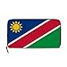 Namibia - Portafoglio da donna in pelle con bandiera del Regno Unito