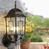 Utilisation polyvalente : Cette applique murale extérieure convient aux entrées, portes, garages, porches, couloirs, cours, jardins, rues, etc. C'est un excellent luminaire pour l'intérieur comme pour l'extérieur.