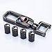 HEY KAULOR 5 Pcs Metal Car Wheel Tire Valve Stem Caps for BMW X1 X3 M3 M5 X1 X5 X6 Z4 3 5 7Series with Key Chain Logo Styling Decoration Accessories
