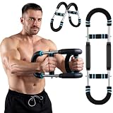 Twister Braccia, U-shaped – Allenatore toracico regolabile e muscolo (30-50 kg/70-110 lbs), con fascia di resistenza a molla rimovibile e barra di torsione, attrezzature per il fitness per casa