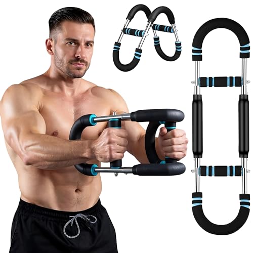 Appareil de Musculation des Bras Twister en Forme de U - Appareil de Musculation pectorale et de renforcement Musculaire Ajustable (30-50 kg / 65-110 lbs),...