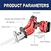 ddingsmafosee Cordless Bone Saw Machine, Electric Reciprocating Saw, Fast Cutting of Meat Bones and Wood, Electric Meat Bone Saw,Handheld Cordless Tools, Low Vibration, Weight About 2 Kg (1 Battery)