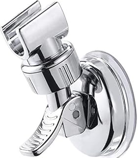 シャワーフック シャワーホルダー シャワーヘッドホルダー しっかり 吸着 強力吸盤 お風呂に取付 がっちり固定 角度調整可能 汎用 穴あけ&ネジ止め不要 取り付け簡単 18-25mmスライドバーに対応