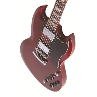 Encore E69CR Pack de Guitare électrique Cherry red - Les Beatles, Paul McCartney, John Lennon, RIngo Starr, George Harrison Encore E69CR Pack de Guitare électrique Cherry red – Image 4