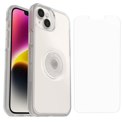 Coque Pop Symmetry iPhone 14 Plus transparente avec vitre protection écran