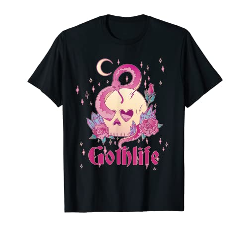 Gurokaw Goth GothLife Mignon Esthétique Pastel Goth T-Shirt