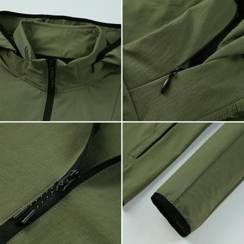 Chaqueta deportiva de manga larga GLDFW unisex resistente al viento 7