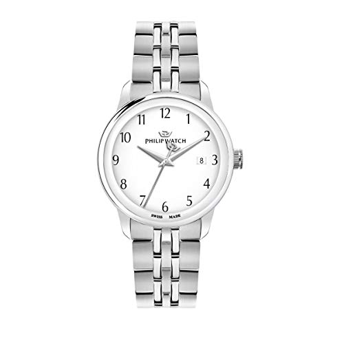 Tipo di schermo: analogico Philip Watch Orologio da uomo, Collezione Anniversary, movimento al quarzo, funzione tempo e data, in acciaio - R8253150006