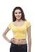 Plain short sleeve Cotton scoop neck crop top