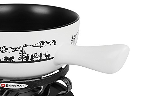 Swissmar Cheese Fondue Sets - Includes Ceramic Pots, Rechauds, Six (6) Fondue Forks, Fondue Burner, And Recipe Card (Swissmar Heidi Fondue Set) #TOP1