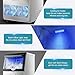 Amzgachfktch Commercial Ice Maker, 100lbs/24H Ice Maker Machine, Auto Self-Cleaning, LED Digital Display, Blue Light, Under Counter/Freestanding Ice Machine for Home/Office/Restaurant/Bar