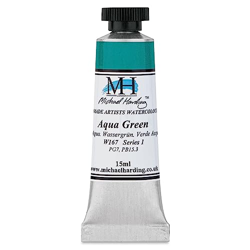 Michael Harding Professional Watercolors - 15ml Tubes (Aqua Green), 14.79 ml (Pack of 1)