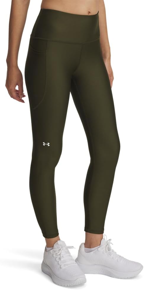 Under Armour Women's HeatGear Armour High Waisted Ankle No-Slip Leggings