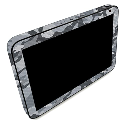 Image of MightySkins Carbon Fiber Skin Compatible with Amazon Echo Show 8 (Gen 2) - Gray Camouflage | Protective, Durable Textured Carbon Fiber Finish | Easy to Apply
