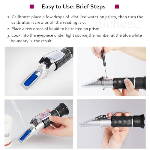 Aichose SR0019-ATC Refractometer For Grape Wine Brewing thumb #3