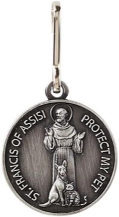 Westmon Works Saint Francis Medal for Dog Collar Pendant Bulk Set with Pet Prayer Cards, Pack of 5 - Image 7