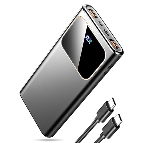2026 Power Bank Fast Charging Bateria Externa Carga Rapida 10000mAh 22.5W Cargador Portatil con Entrada y Salida USB C, Patalla LED para iPhone 17/16/15/14/13 Pro MAX Plus Mini, para Samsung Android